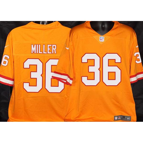 Buccaneers #36 Herb Miller Orange Football Jersey Stitched