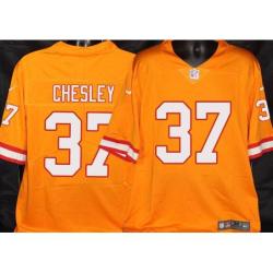 Buccaneers #37 Anthony Chesley Orange Football Jersey Stitched