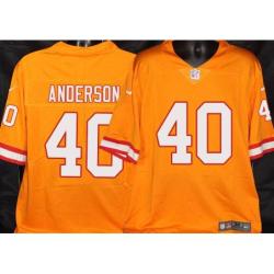 Buccaneers #40 Gary Anderson Orange Football Jersey Stitched