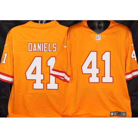 Buccaneers #41 Kahzin Daniels Orange Football Jersey Stitched