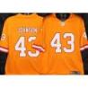 Buccaneers #43 Tracy Johnson Orange Football Jersey Stitched