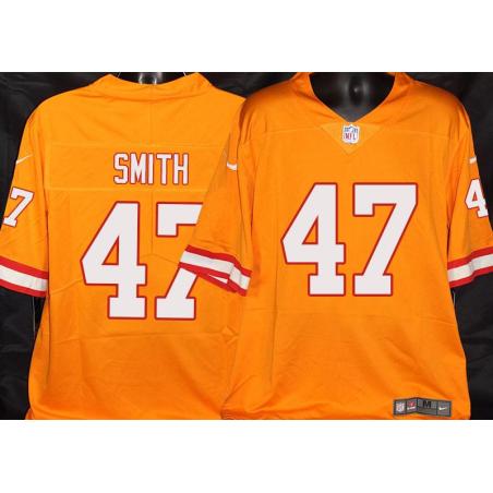 Buccaneers #47 Don Smith Orange Football Jersey Stitched