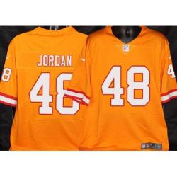 Buccaneers #48 Andrew Jordan Orange Football Jersey Stitched