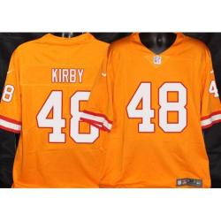 Buccaneers #48 Charles Kirby Orange Football Jersey Stitched