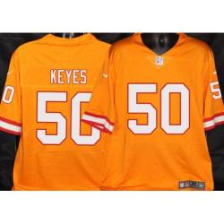 Buccaneers #50 Josh Keyes Orange Football Jersey Stitched