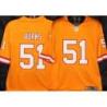 Buccaneers #51 Keith Burns Orange Football Jersey Stitched