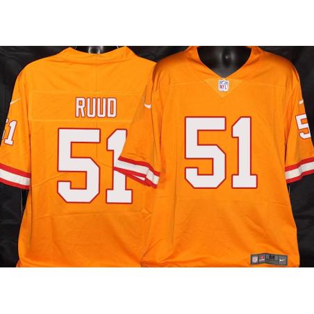 Buccaneers #51 Barrett Ruud Orange Football Jersey Stitched