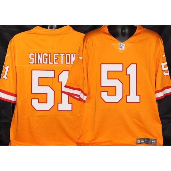 Buccaneers #51 Alshermond Singleton Orange Football Jersey Stitched