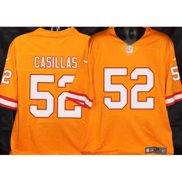 Buccaneers #52 Jonathan Casillas Orange Football Jersey Stitched