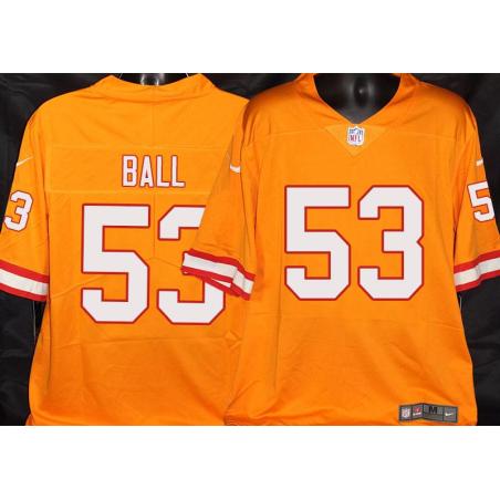 Buccaneers #53 Larry Ball Orange Football Jersey Stitched