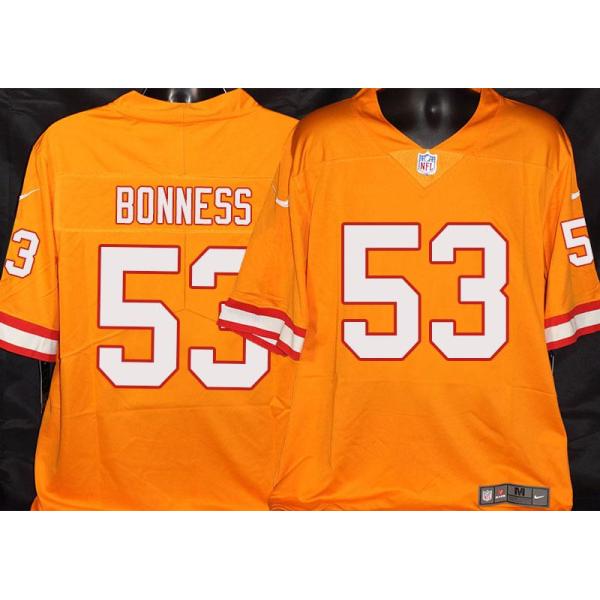 Buccaneers #53 Rik Bonness Orange Football Jersey Stitched