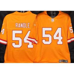 Buccaneers #54 Ervin Randle Orange Football Jersey Stitched