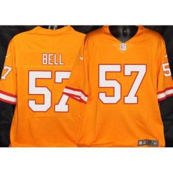 Buccaneers #57 Quinton Bell Orange Football Jersey Stitched