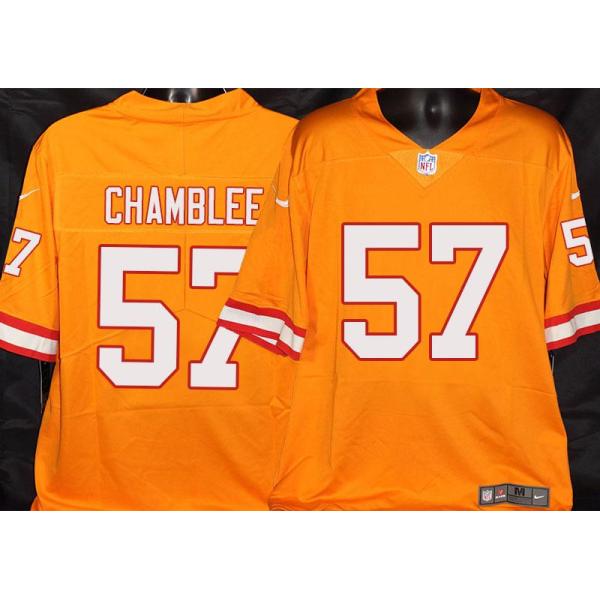 Buccaneers #57 Al Chamblee Orange Football Jersey Stitched