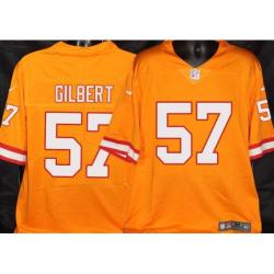 Buccaneers #57 Ulysees Gilbert Orange Football Jersey Stitched