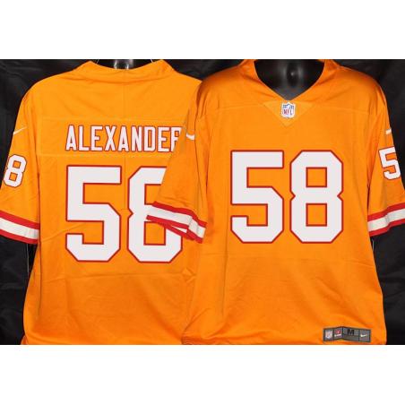 Buccaneers #58 Kwon Alexander Orange Football Jersey Stitched