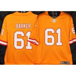 Buccaneers #61 Will Barker Orange Football Jersey Stitched