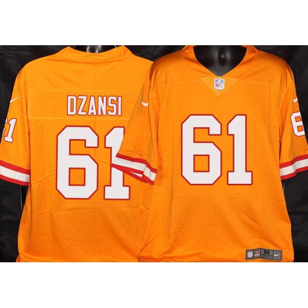 Buccaneers #61 Silas Dzansi Orange Football Jersey Stitched