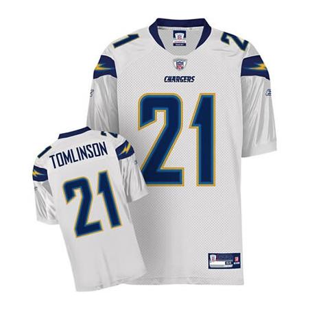 LaDainian Tomlinson San Diego Football Jersey - San Diego #21 Football Jersey(White)