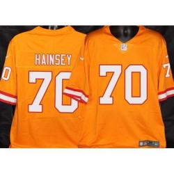 Buccaneers #70 Robert Hainsey Orange Football Jersey Stitched