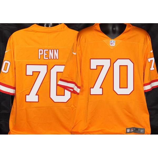 Buccaneers #70 Donald Penn Orange Football Jersey Stitched