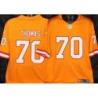 Buccaneers #70 Kelly Thomas Orange Football Jersey Stitched