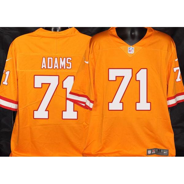 Buccaneers #71 Scott Adams Orange Football Jersey Stitched