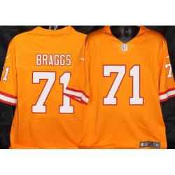 Buccaneers #71 Byron Braggs Orange Football Jersey Stitched