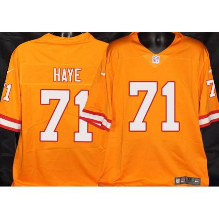 Buccaneers #71 Jovan Haye Orange Football Jersey Stitched