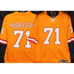 Buccaneers #71 Jim Huddleston Orange Football Jersey Stitched