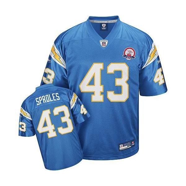 Darren Sproles San Diego Football Jersey - San Diego #43 Football Jersey(Powder Blue AFL 50th)