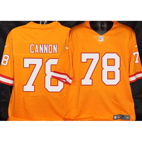 Buccaneers #78 John Cannon Orange Football Jersey Stitched