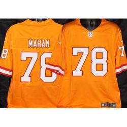 Buccaneers #78 Sean Mahan Orange Football Jersey Stitched