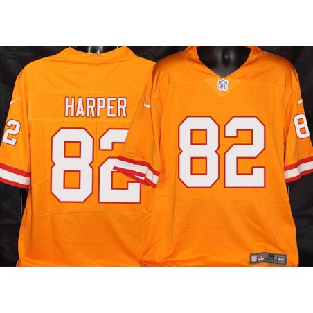 Buccaneers #82 Alvin Harper Orange Football Jersey Stitched