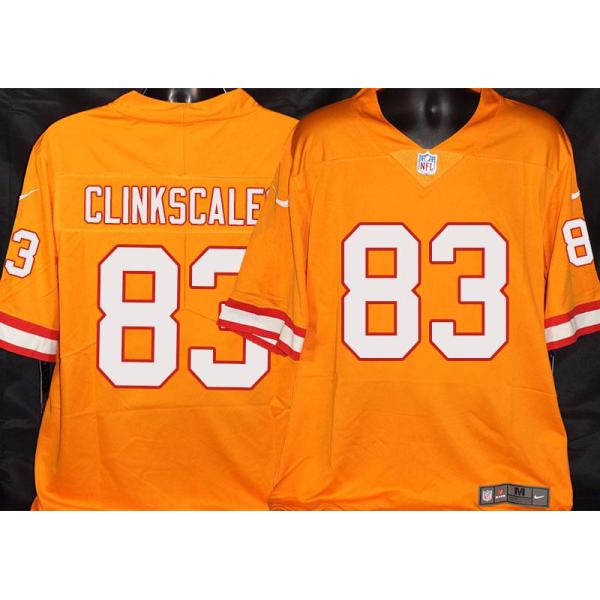 Buccaneers #83 Joey Clinkscales Orange Football Jersey Stitched