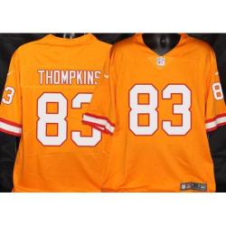 Buccaneers #83 Deven Thompkins Orange Football Jersey Stitched