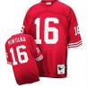 Joe Montana SF Football Jersey - SF #16 Football Jersey(Red Throwback)