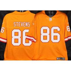 Buccaneers #86 Jerramy Stevens Orange Football Jersey Stitched