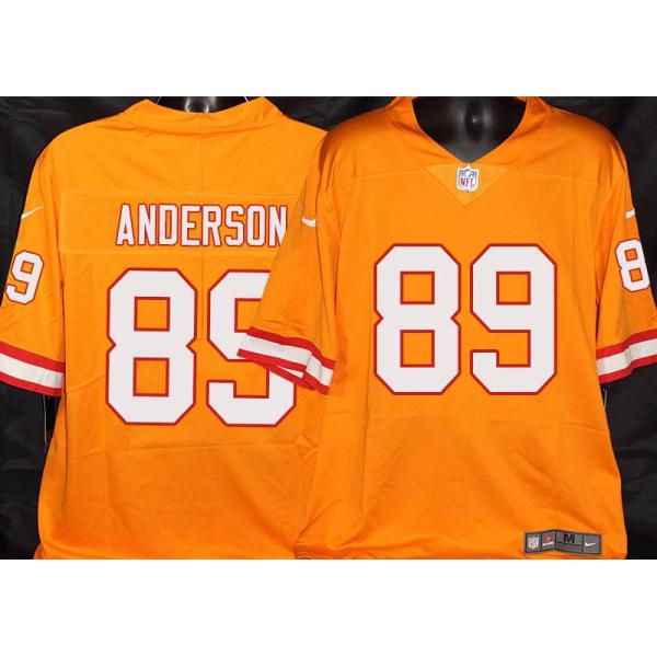 Buccaneers #89 Jesse Anderson Orange Football Jersey Stitched