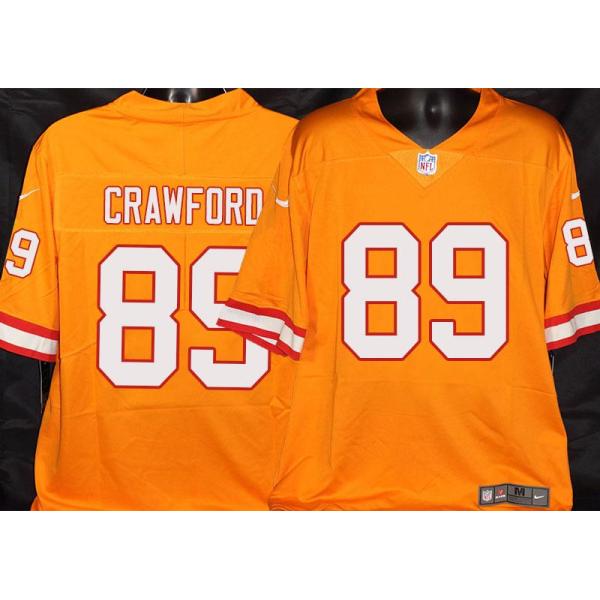 Buccaneers #89 Casey Crawford Orange Football Jersey Stitched