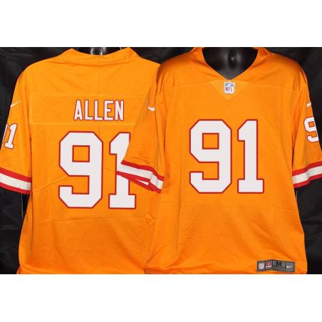 Buccaneers #91 Beau Allen Orange Football Jersey Stitched