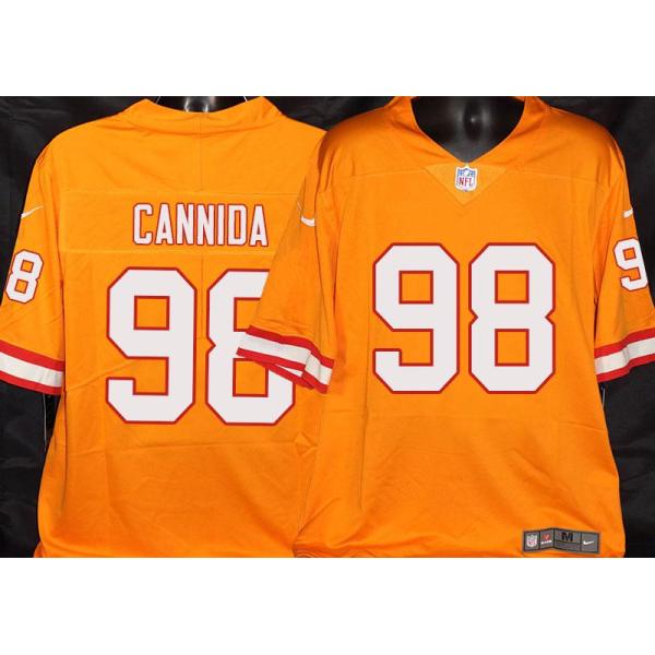 Buccaneers #98 James Cannida Orange Football Jersey Stitched