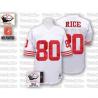 Jerry Rice SF Football Jersey - SF #80 Football Jersey(White Throwback)