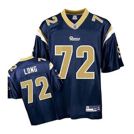 Chris Long Louis Football Jersey - St Louis  #72 Football Jersey(Blue)