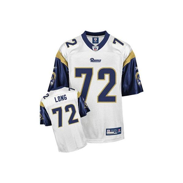 Chris Long Louis Football Jersey - St Louis  #72 Football Jersey(White)