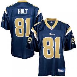 Torry Holt Louis Football Jersey - St Louis  #81 Football Jersey(Blue)