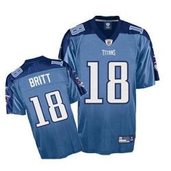 Kenny Britt Tennessee Football Jersey - Tennessee #18 Football Jersey(Light Blue)