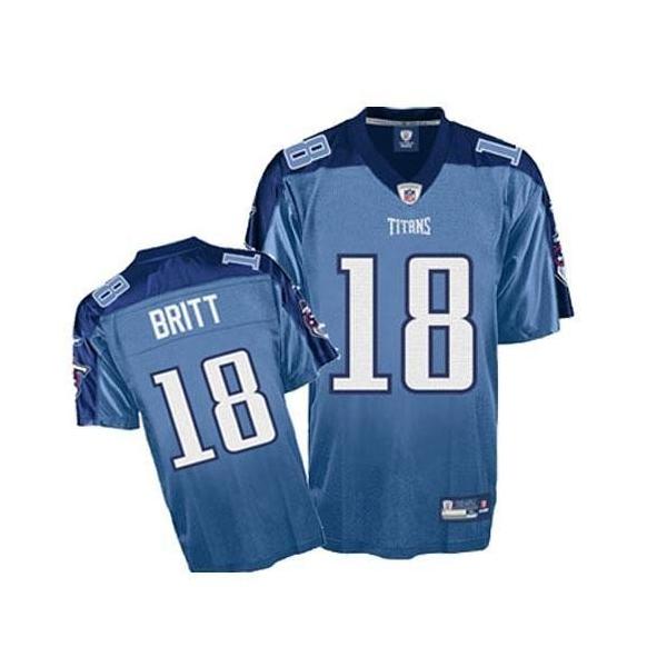 Kenny Britt Tennessee Football Jersey - Tennessee #18 Football Jersey(Light Blue)