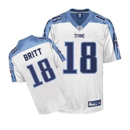 Kenny Britt Tennessee Football Jersey - Tennessee #18 Football Jersey(White)