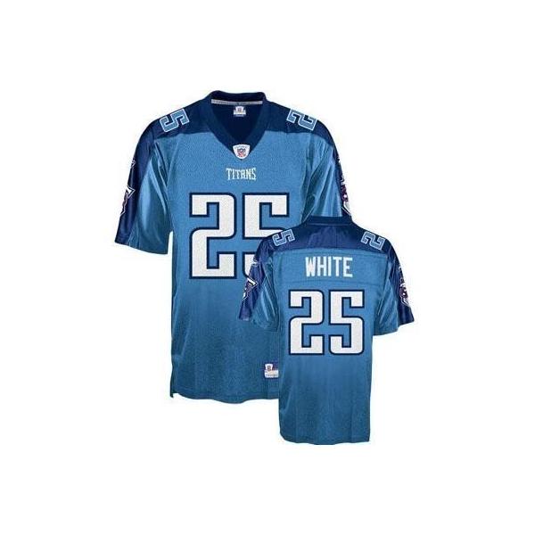 WhLenDale White Tennessee Football Jersey - Tennessee #25 Football Jersey(Light Blue)